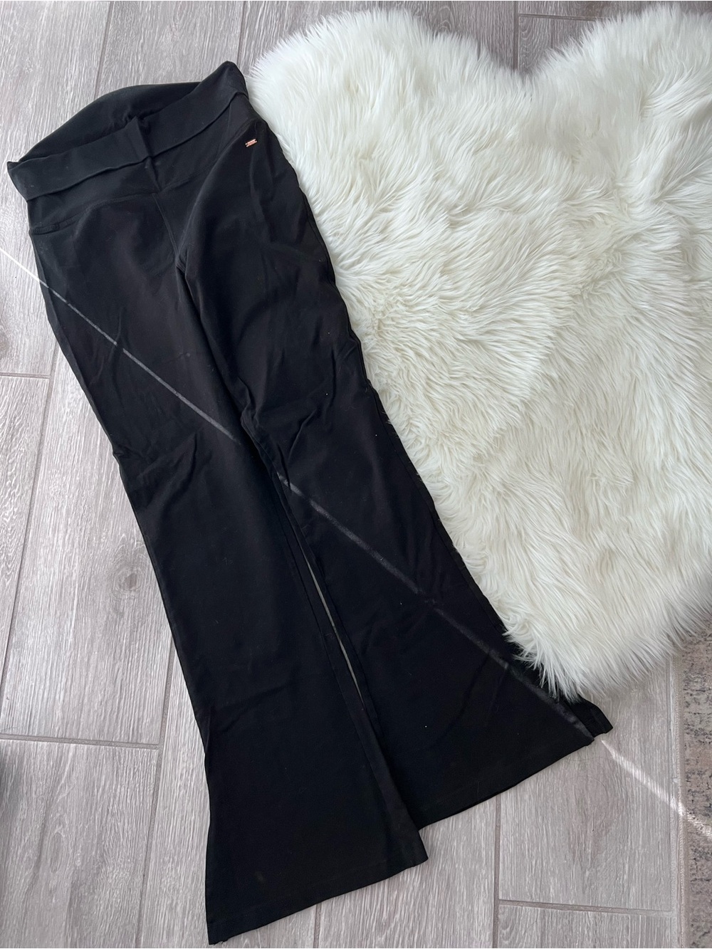 PINK Victoria's Secret Black Flare Leggings